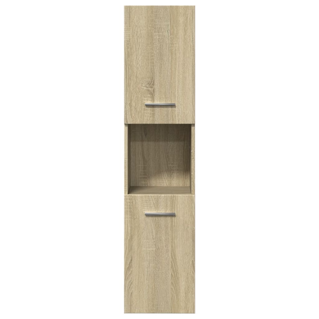 Ensemble de meubles de salle de bain 3 pcs chêne sonoma