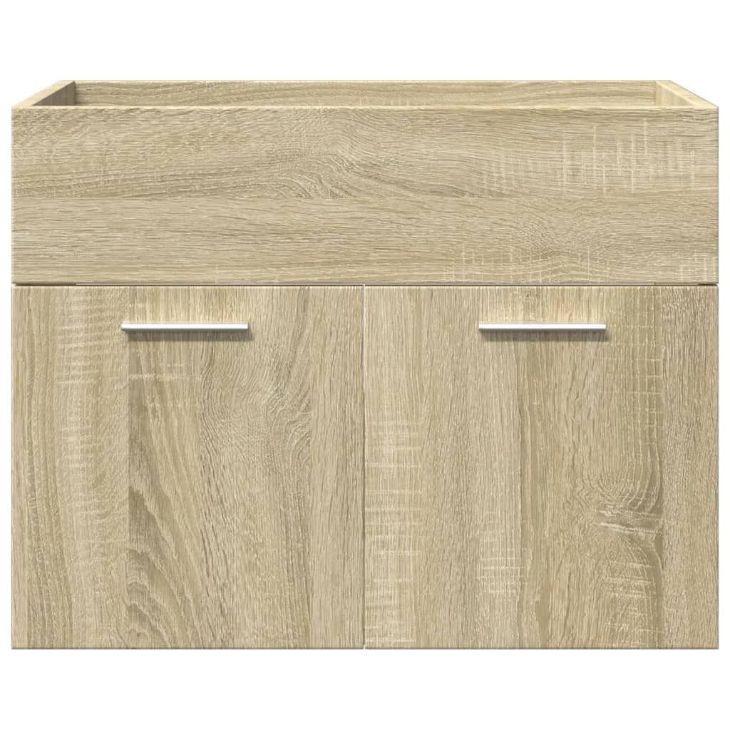 Ensemble de meubles de salle de bain 3 pcs chêne sonoma