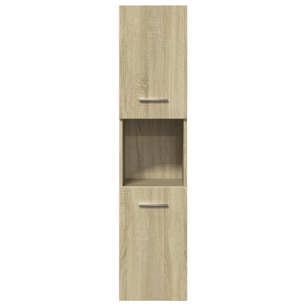 Ensemble de meubles de salle de bain 4 pcs chêne sonoma