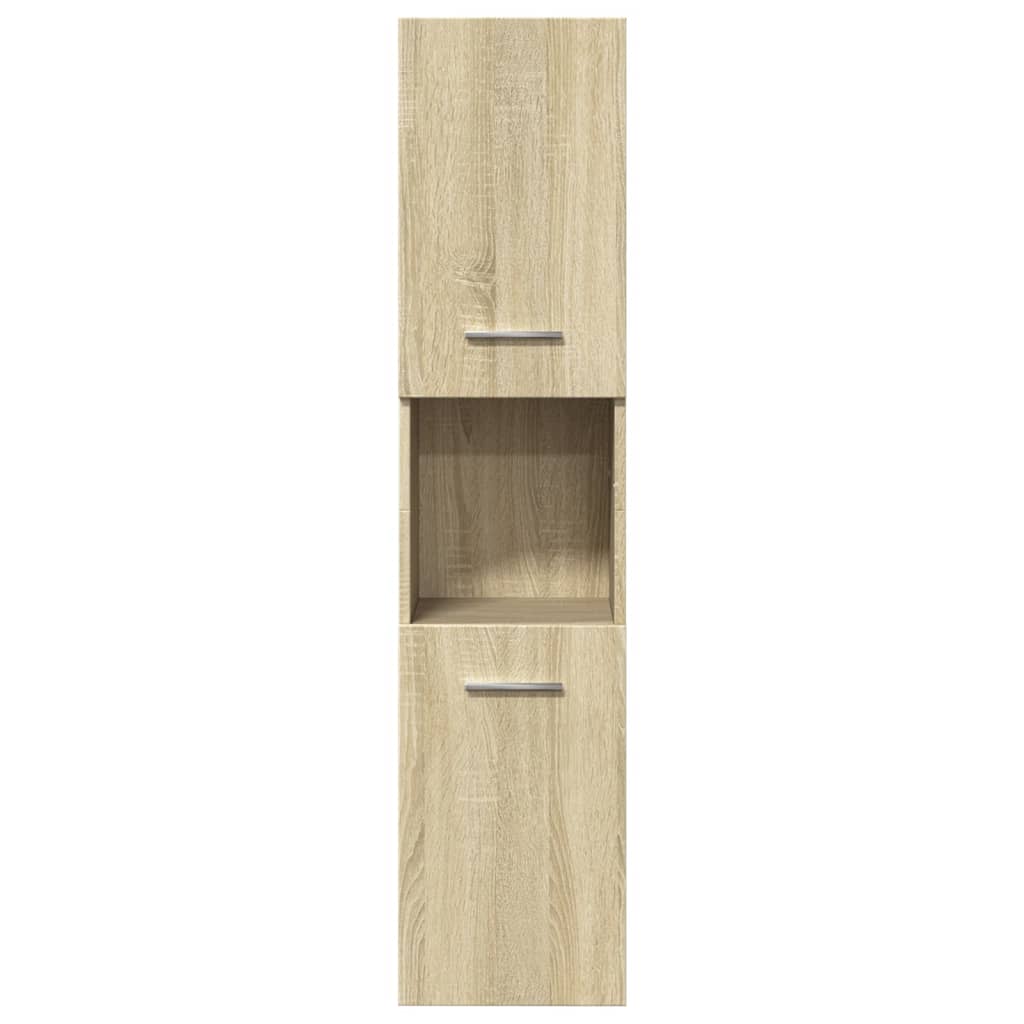 Ensemble de meubles de salle de bain 5 pcs chêne sonoma