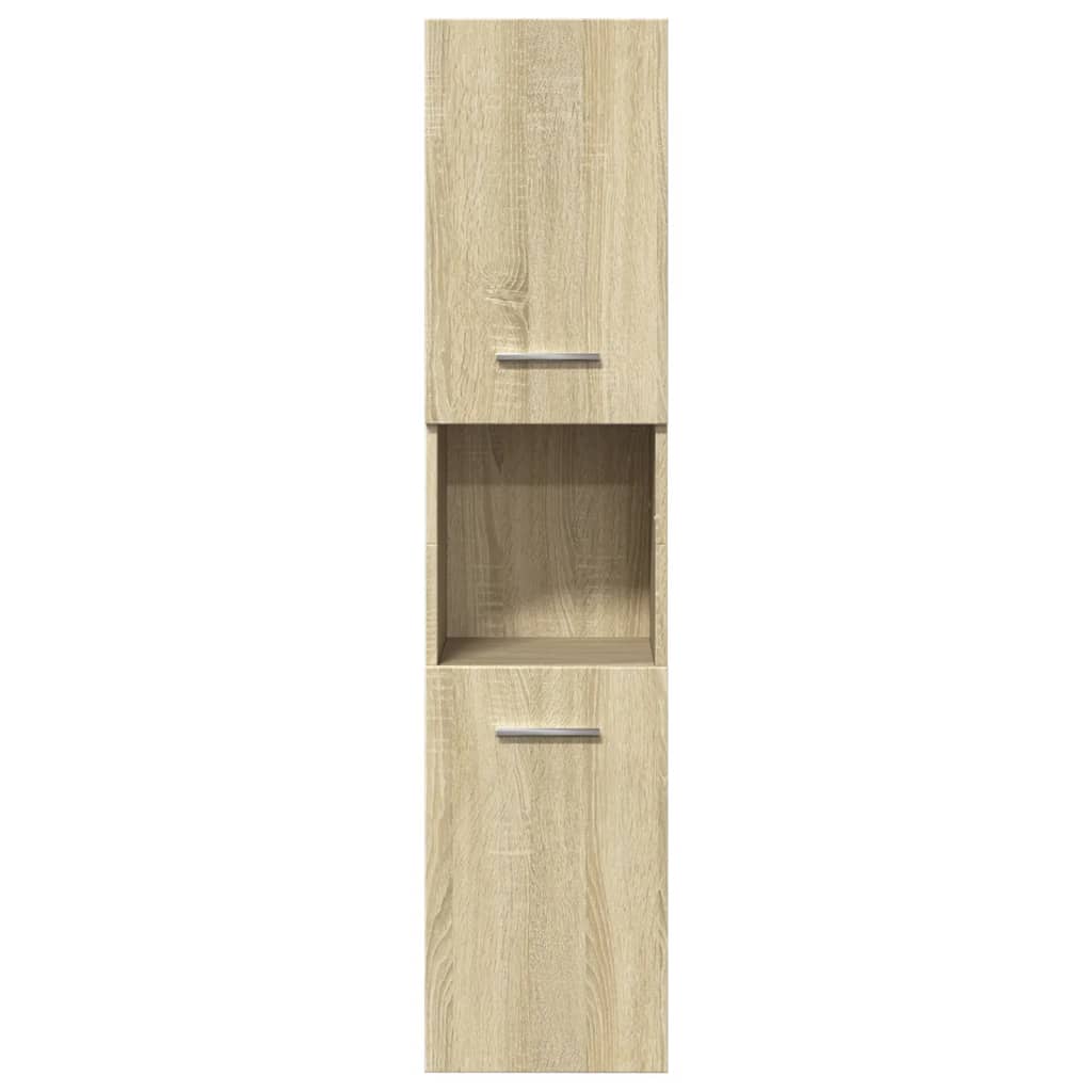 Ensemble de meubles de salle de bain 5 pcs chêne sonoma