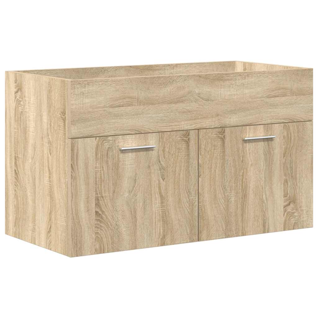 Armoire lavabo de salle de bain et vasque et robinet intégrés