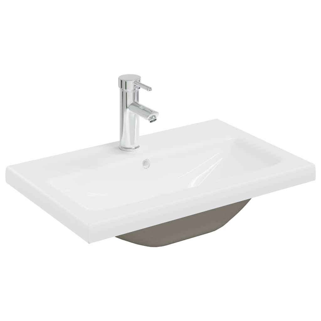 Ensemble de meubles de salle de bain 4 pcs chêne sonoma
