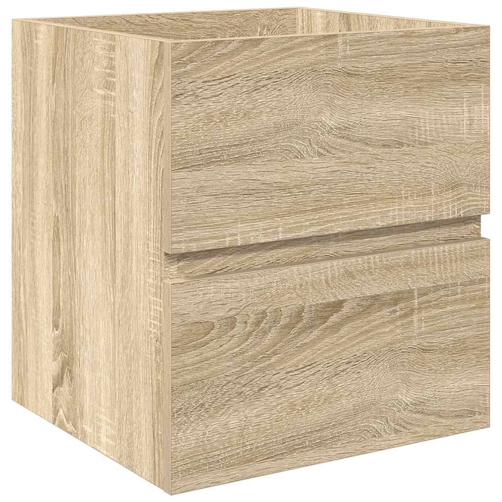 Ensemble de meubles de salle de bain 2 pcs chêne sonoma