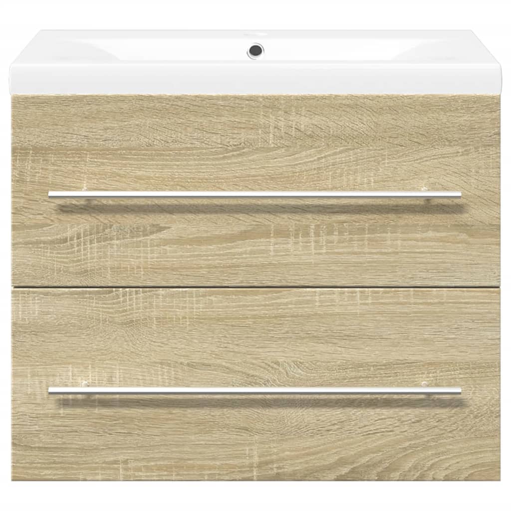Ensemble de meubles de salle de bain 2 pcs chêne sonoma - XIOS