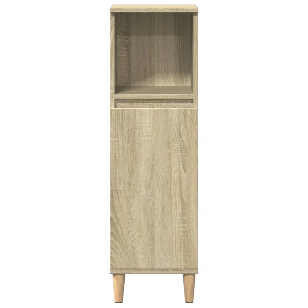 Ensemble de meubles de salle de bain 3 pcs chêne sonoma