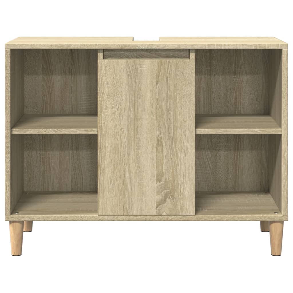 Ensemble de meubles de salle de bain 3 pcs chêne sonoma