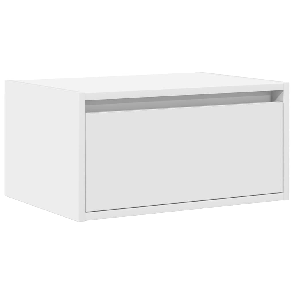 Table de chevet murale avec lumières LED blanc - XIOS