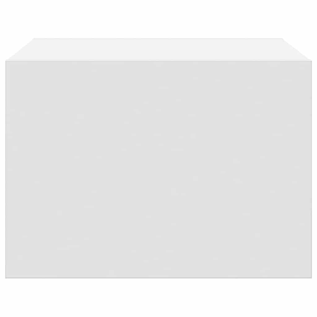 Tables de chevet murales avec lumières LED 2 pcs blanc - XIOS