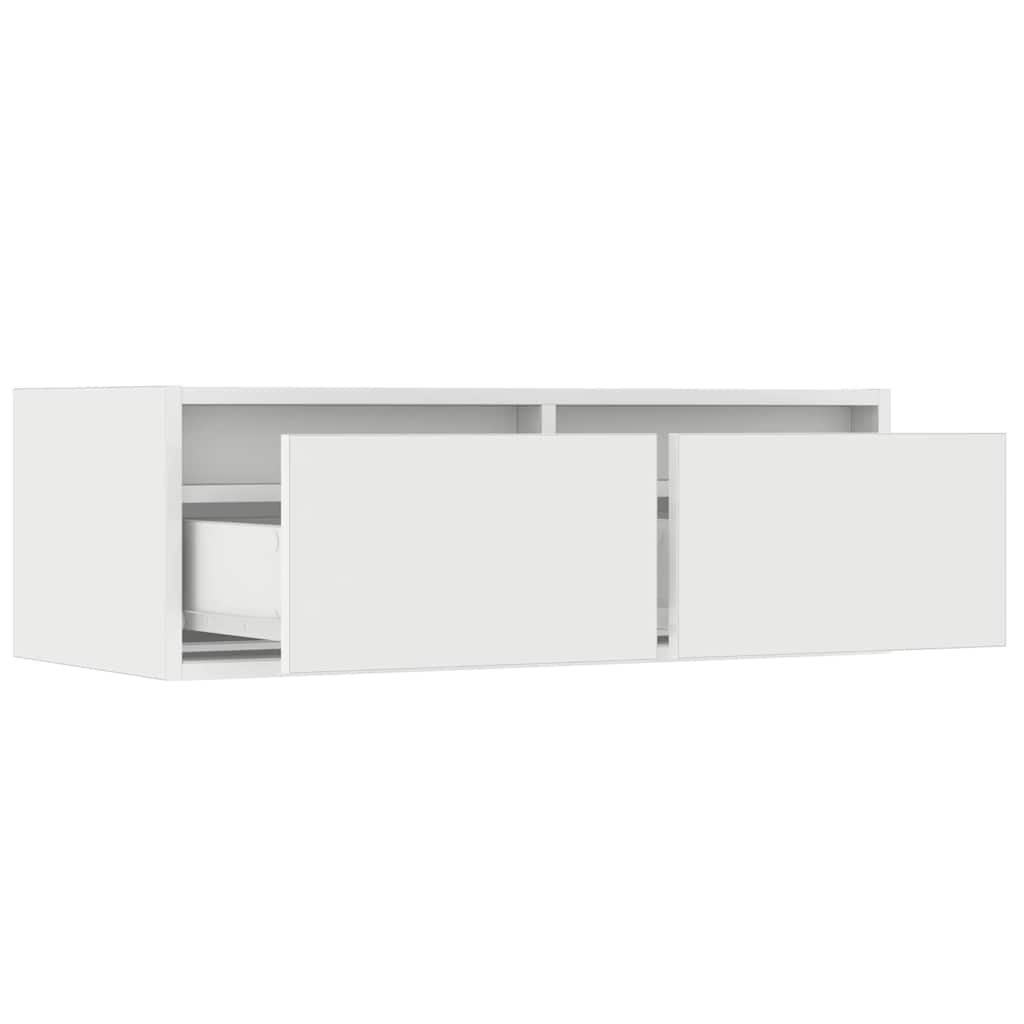 Meuble TV avec lumières LED blanc 75x35,5x25 cm - XIOS