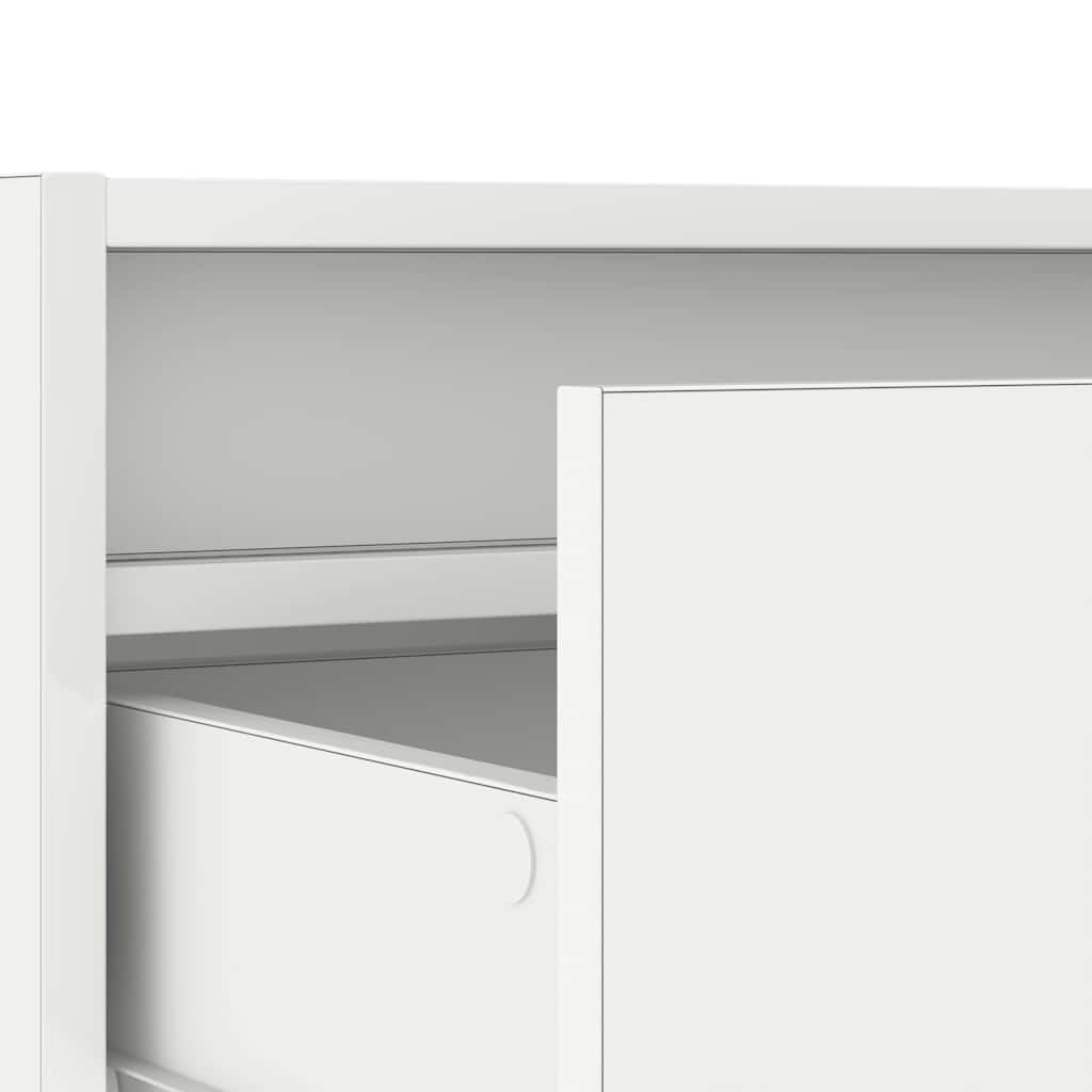 Meuble TV avec lumières LED blanc 75x35,5x25 cm - XIOS