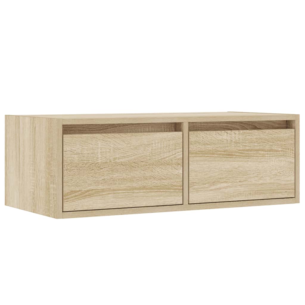 Meuble TV avec lumières LED chêne sonoma 75x35,5x25 cm - XIOS