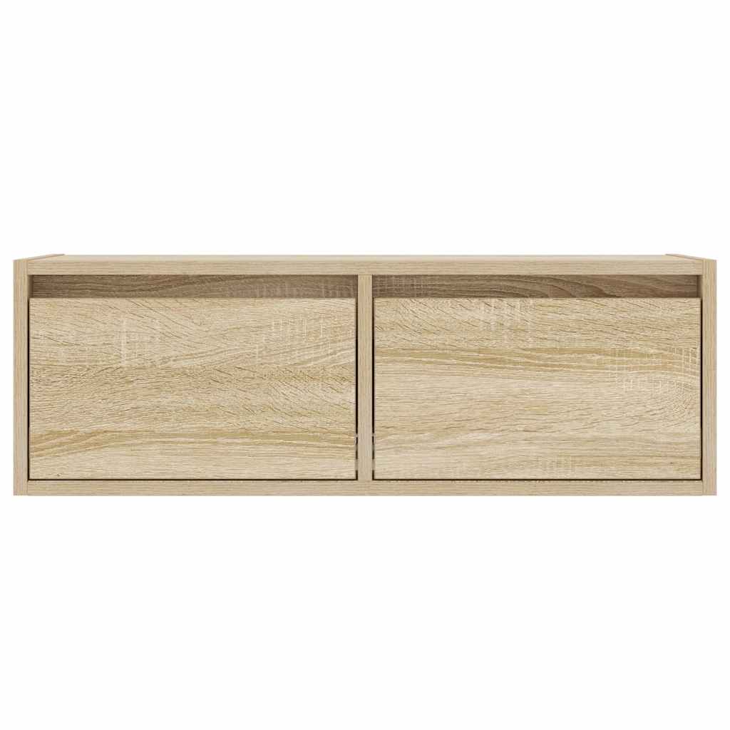 Meuble TV avec lumières LED chêne sonoma 75x35,5x25 cm - XIOS