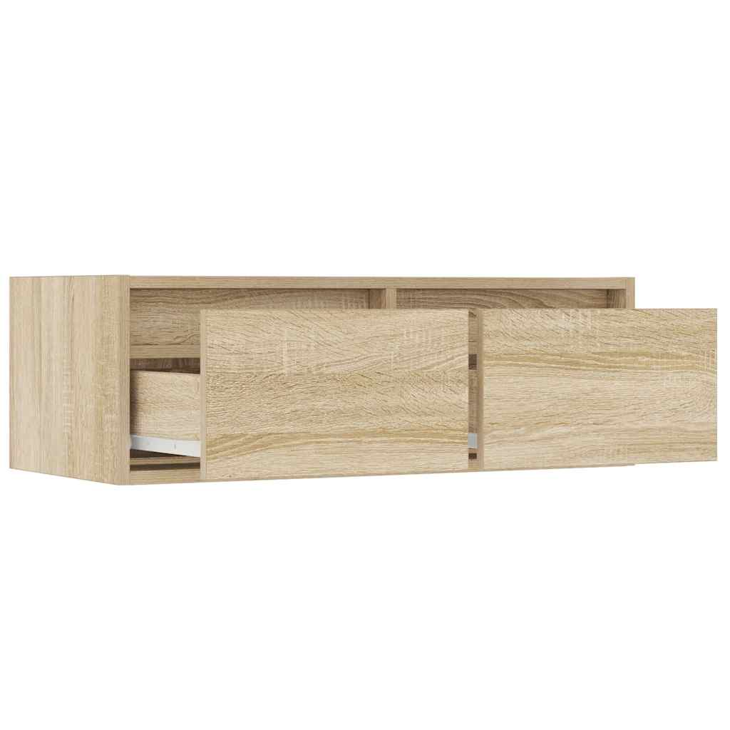 Meuble TV avec lumières LED chêne sonoma 75x35,5x25 cm - XIOS