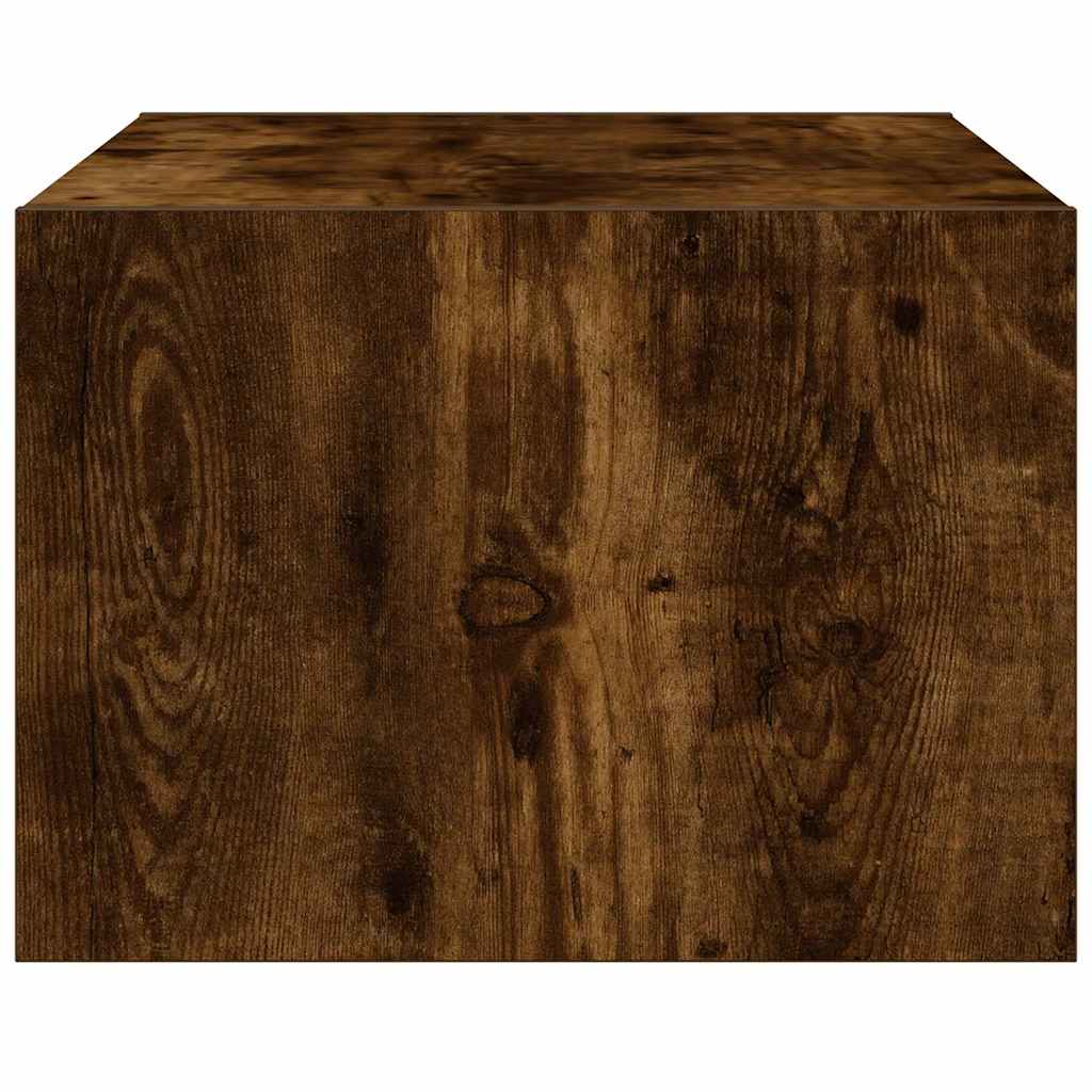 Meuble TV avec lumières LED chêne fumé 75x35,5x25 cm - XIOS