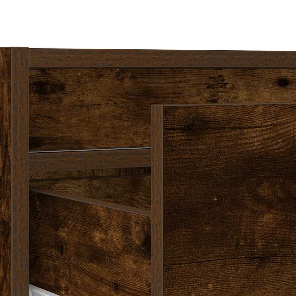 Meuble TV avec lumières LED chêne fumé 75x35,5x25 cm - XIOS