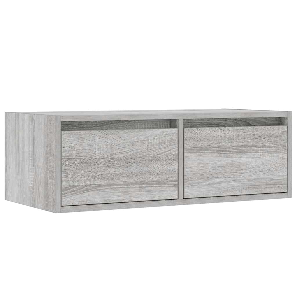 Meuble TV avec lumières LED sonoma gris 75x35,5x25 cm - XIOS