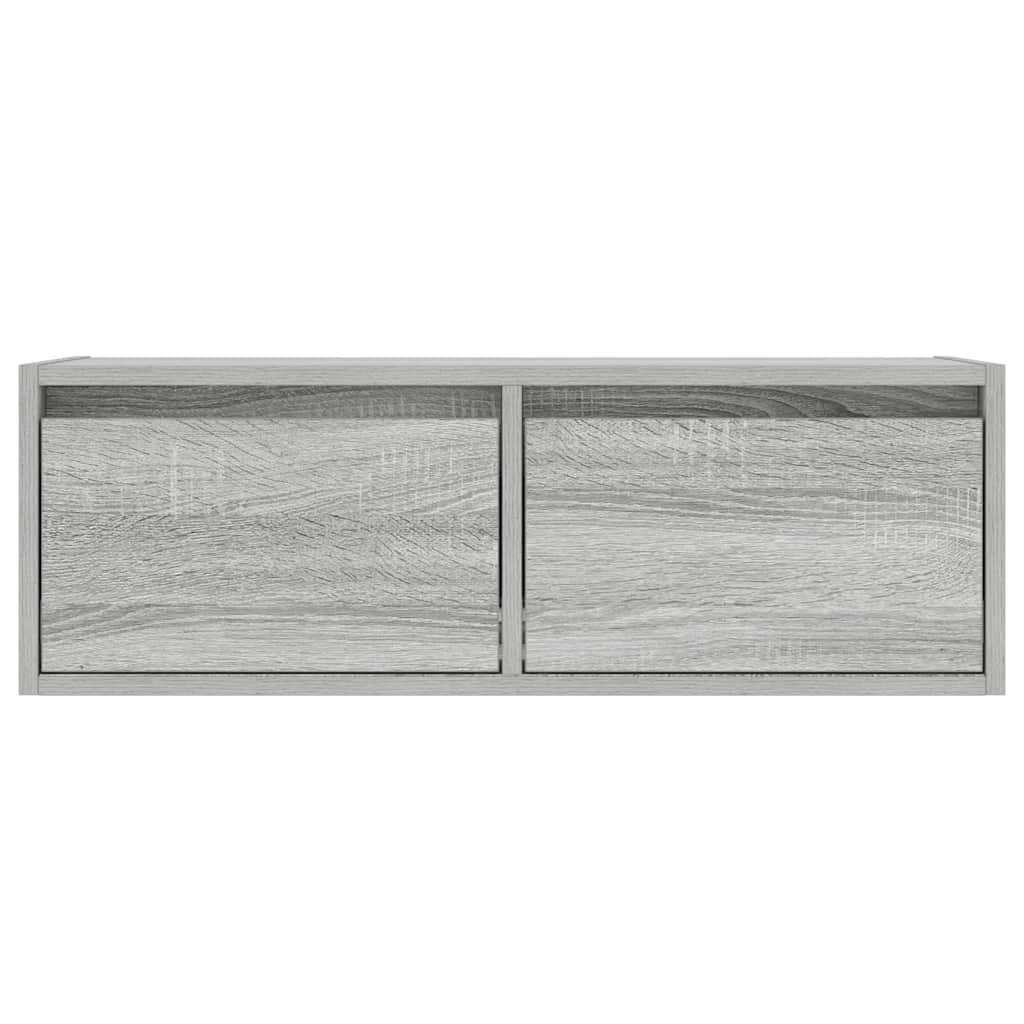Meuble TV avec lumières LED sonoma gris 75x35,5x25 cm - XIOS