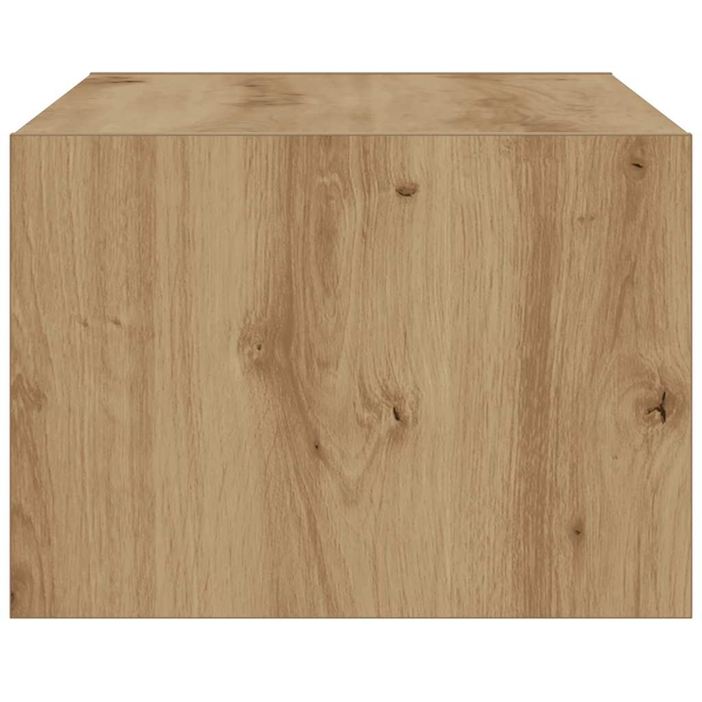 Meuble TV avec lumières LED chêne artisanal 75x35,5x25 cm - XIOS