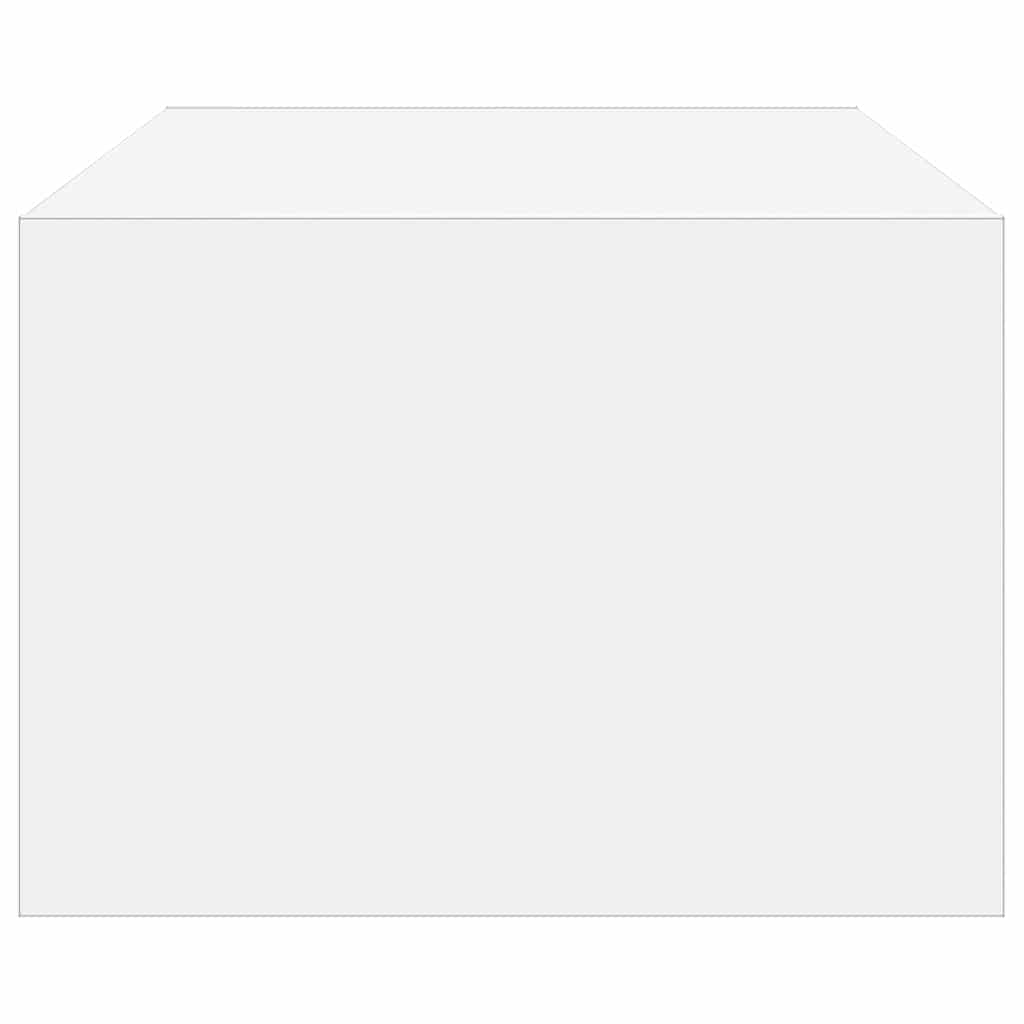Meuble TV avec lumières LED blanc 100X35,5x25 cm Meubles TV vidaXL