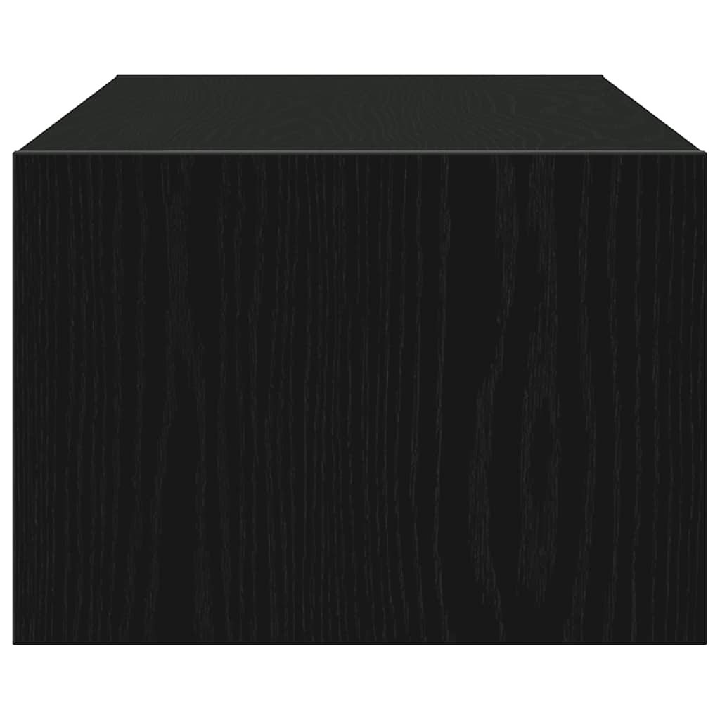 Meuble TV avec lumières LED chêne noir 100X35,5x25 cm - XIOS