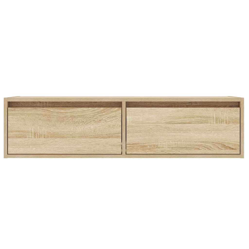 Meuble TV avec lumières LED chêne sonoma 100X35,5x25 cm - XIOS