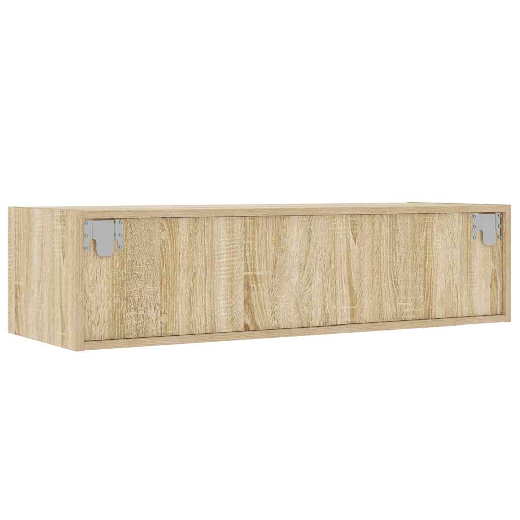Meuble TV avec lumières LED chêne sonoma 100X35,5x25 cm - XIOS