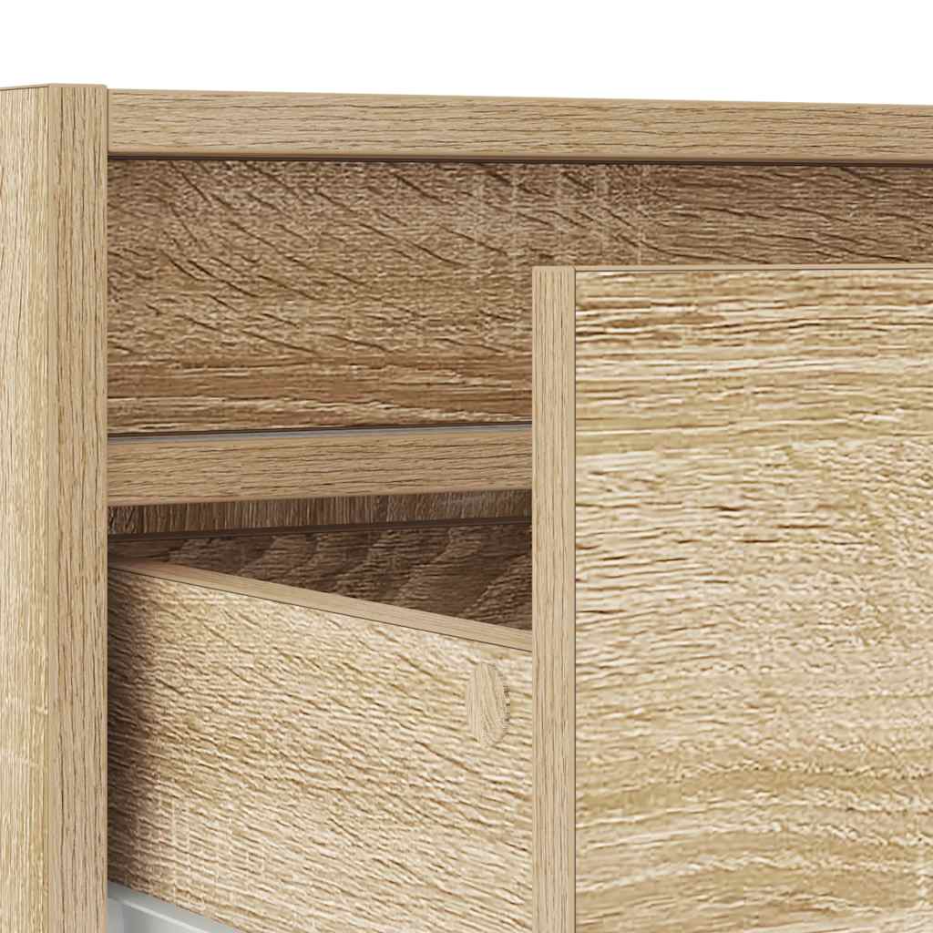 Meuble TV avec lumières LED chêne sonoma 100X35,5x25 cm - XIOS