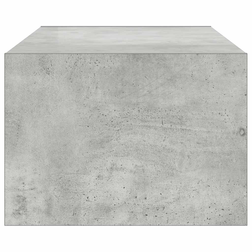 Meuble TV avec lumières LED gris béton 100X35,5x25 cm - XIOS