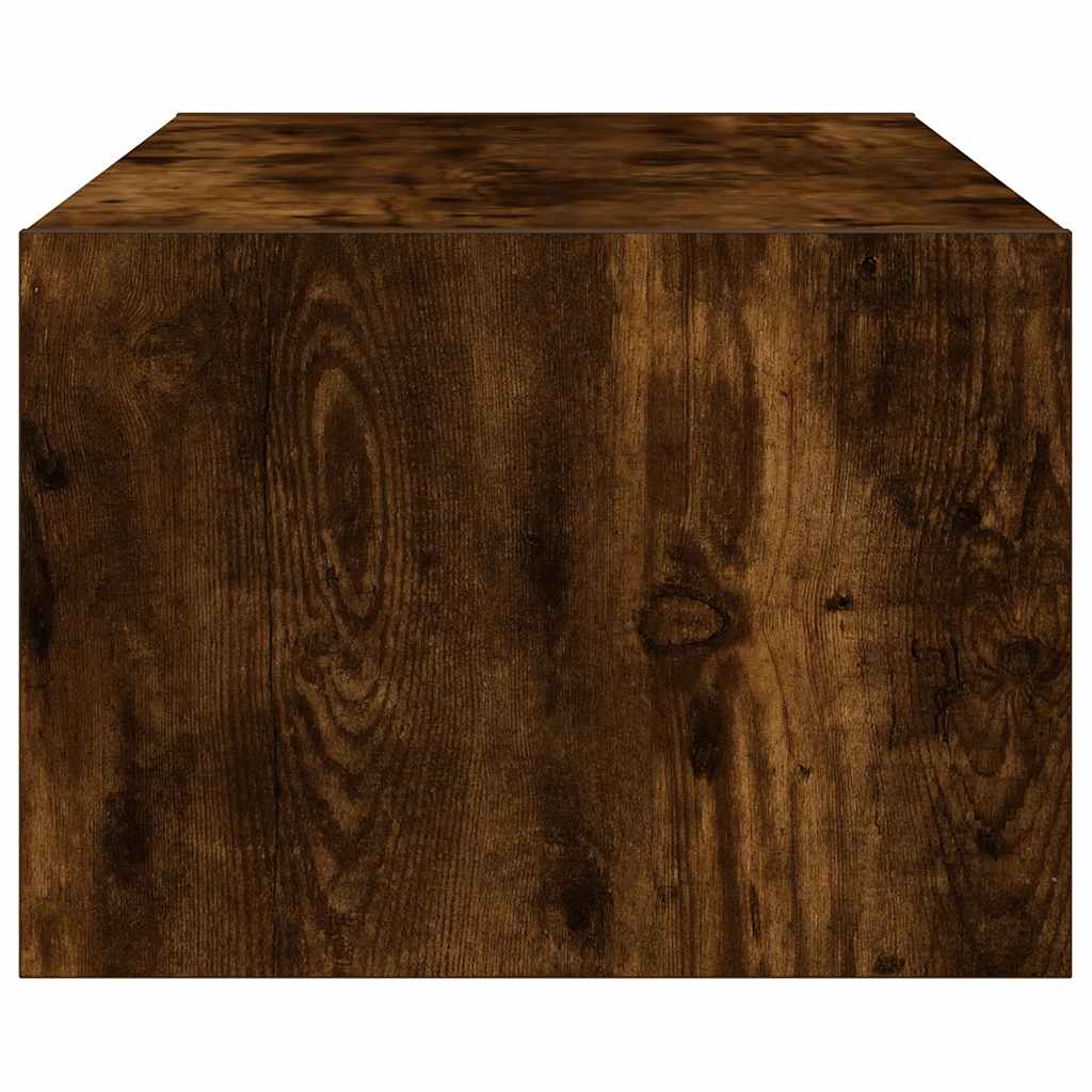 Meuble TV avec lumières LED chêne fumé 100X35,5x25 cm - XIOS