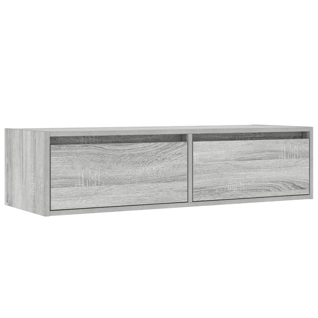 Meuble TV avec lumières LED sonoma gris 100X35,5x25 cm - XIOS