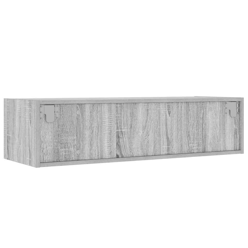 Meuble TV avec lumières LED sonoma gris 100X35,5x25 cm - XIOS