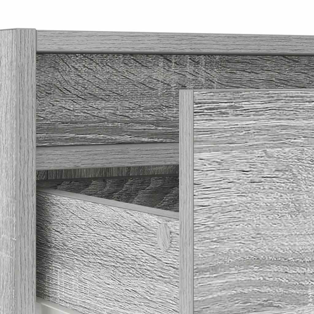 Meuble TV avec lumières LED sonoma gris 100X35,5x25 cm - XIOS
