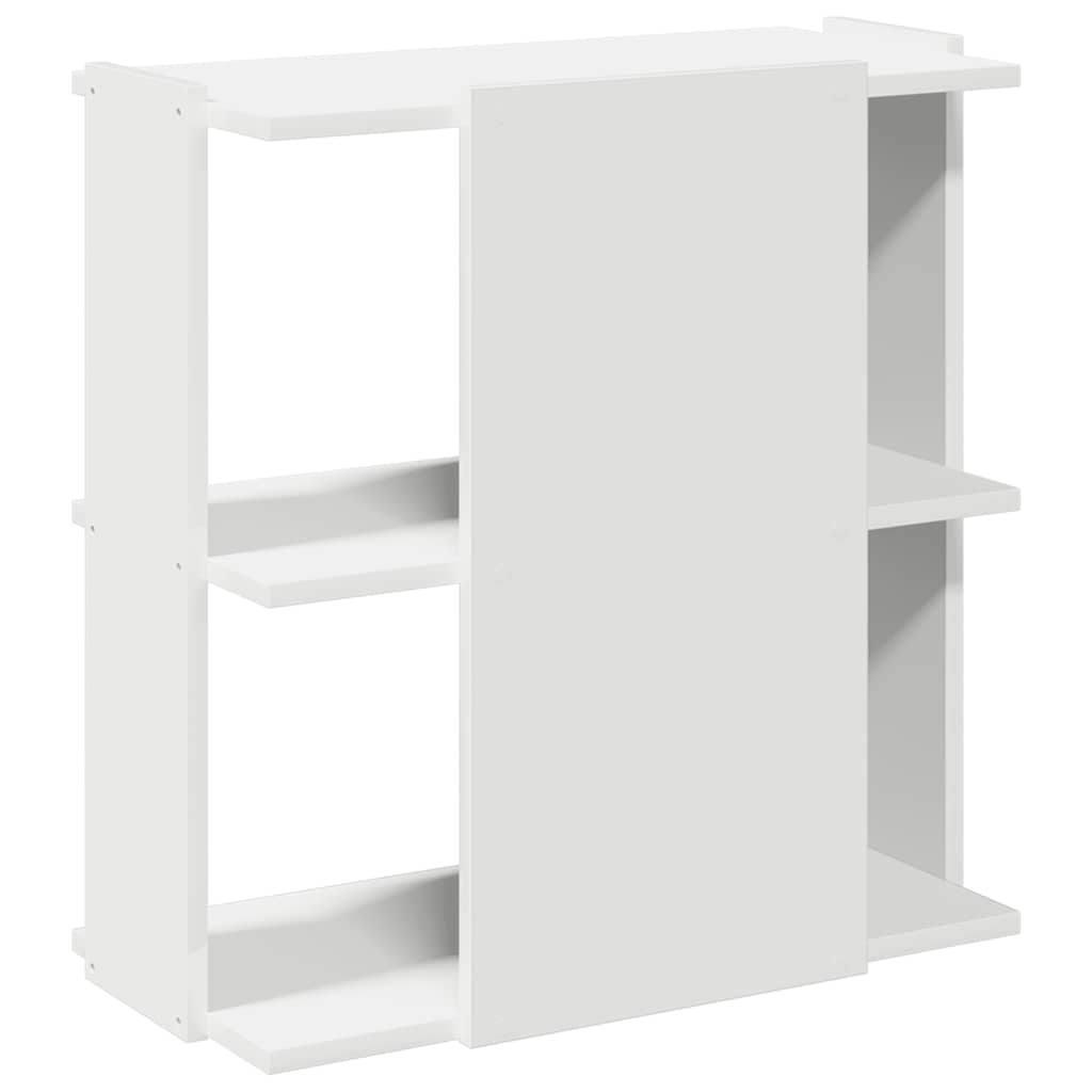 Bibliothèque à 3 niveaux blanc 60x30x60 cm bois d'ingénierie - XIOS