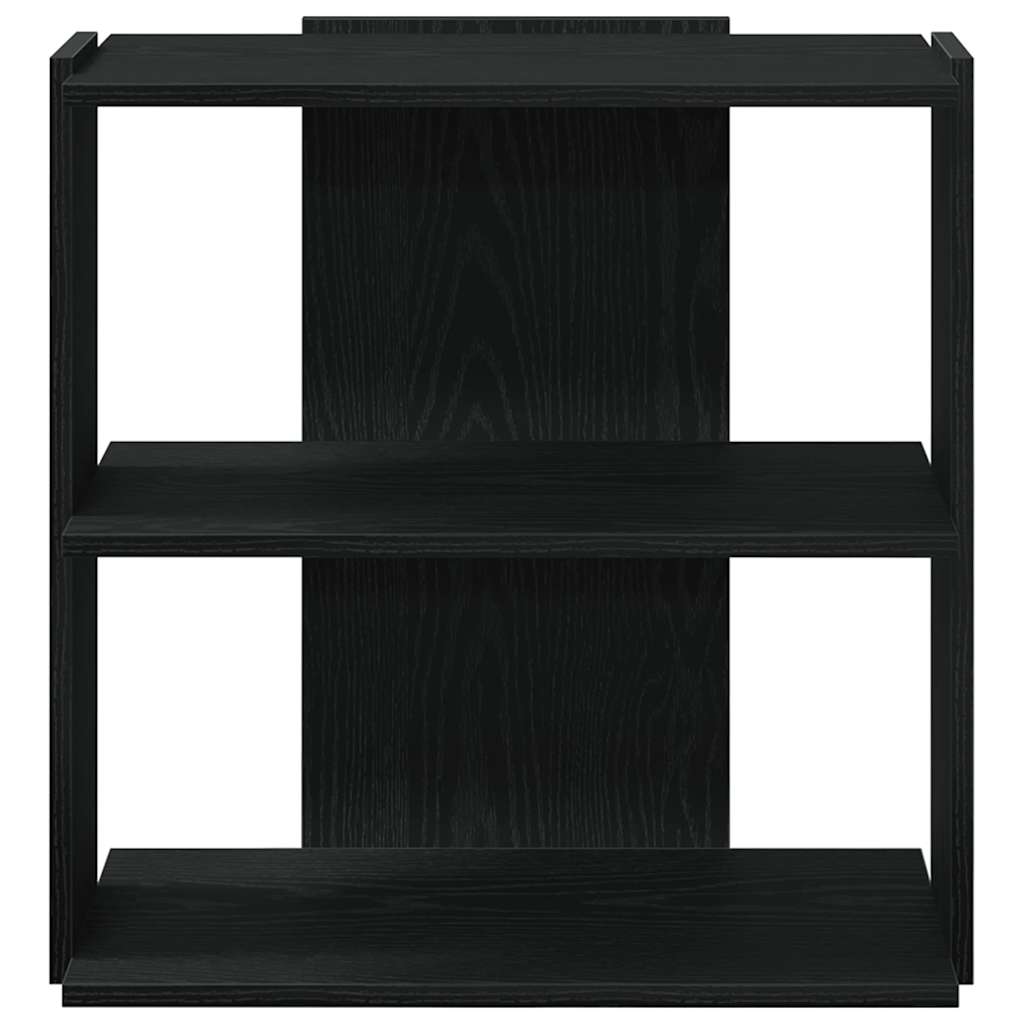 Bibliothèque à 3 niveaux noir 60x30x60 cm bois d'ingénierie - XIOS