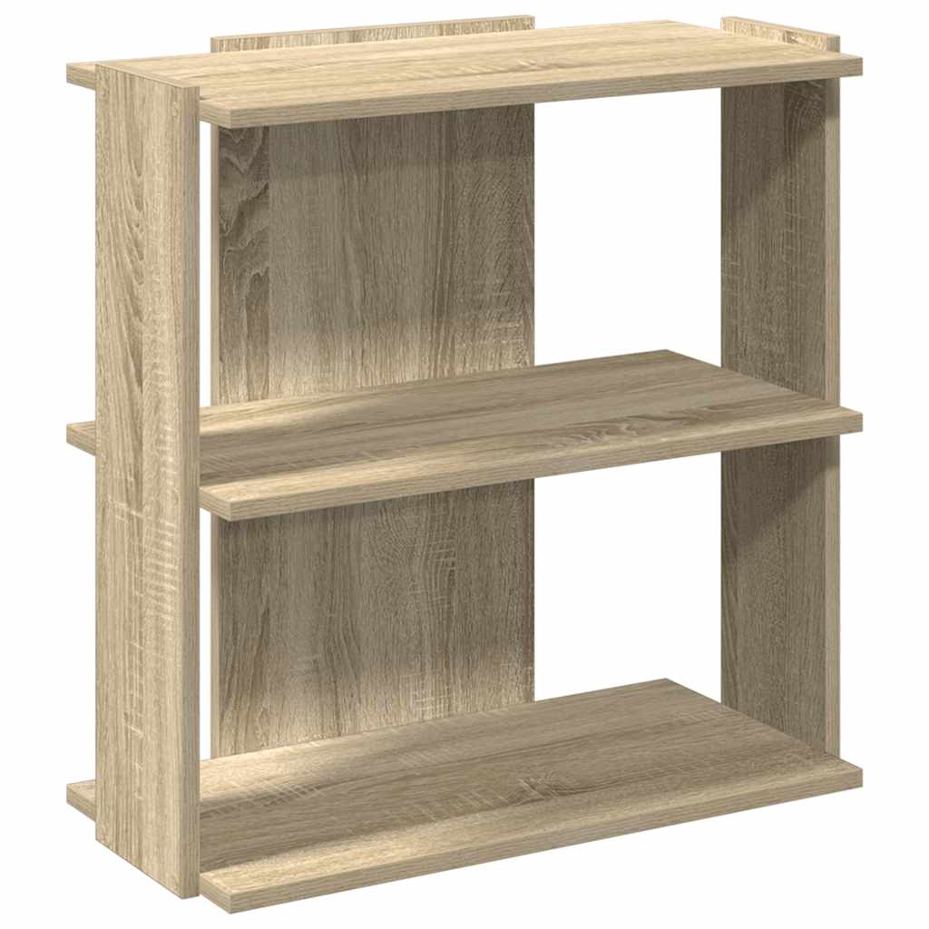 Bibliothèque à 3 niveaux chêne sonoma 60x30x60 cm - XIOS
