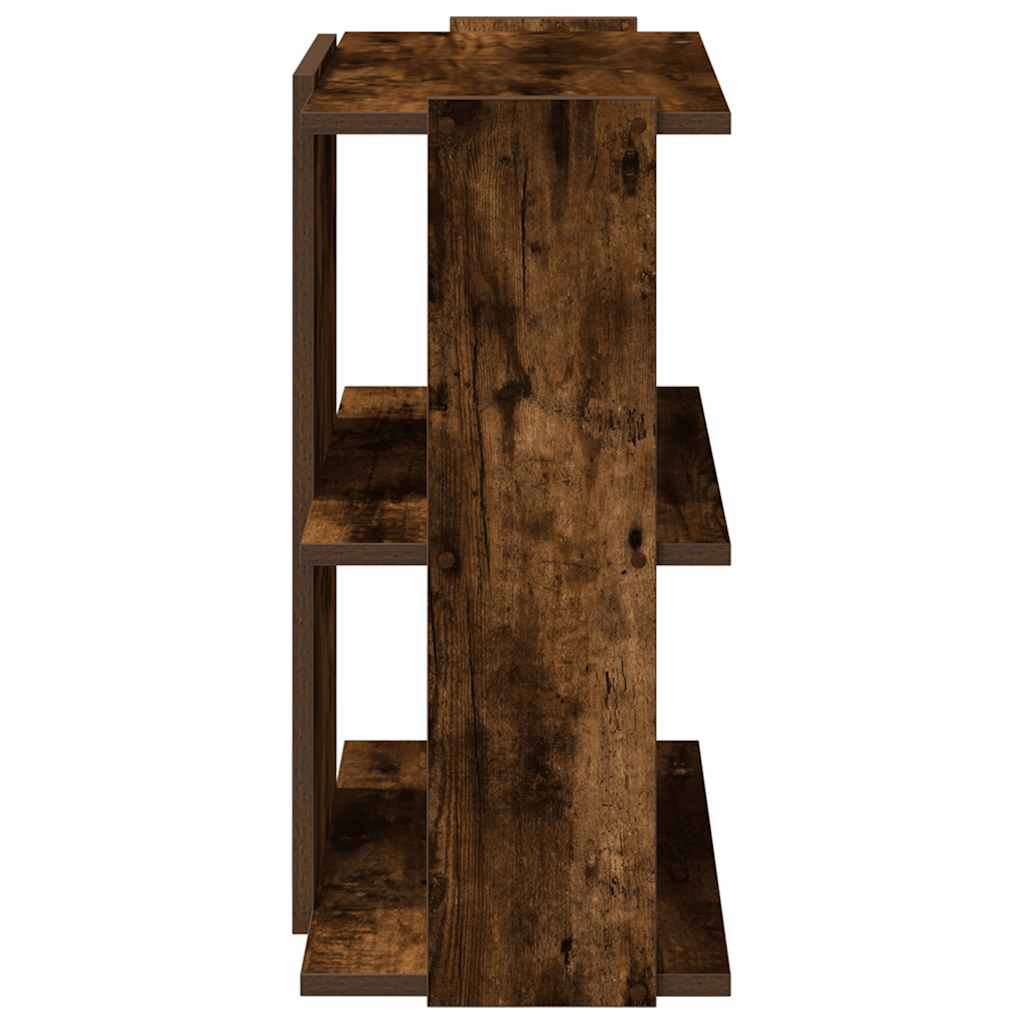 Bibliothèque 3 niveaux chêne fumé 60x30x60 cm bois d'ingénierie - XIOS