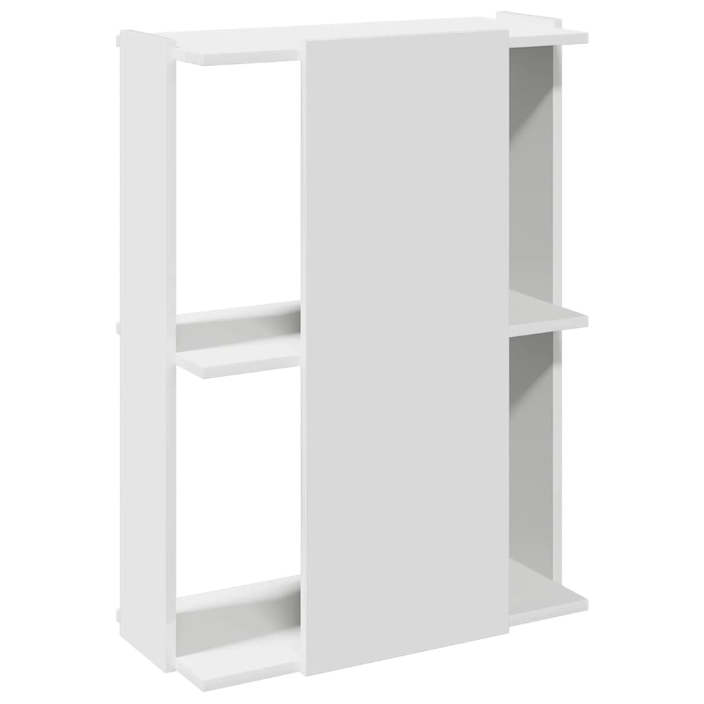 Bibliothèque à 3 niveaux blanc 60x30x80 cm bois d'ingénierie - XIOS