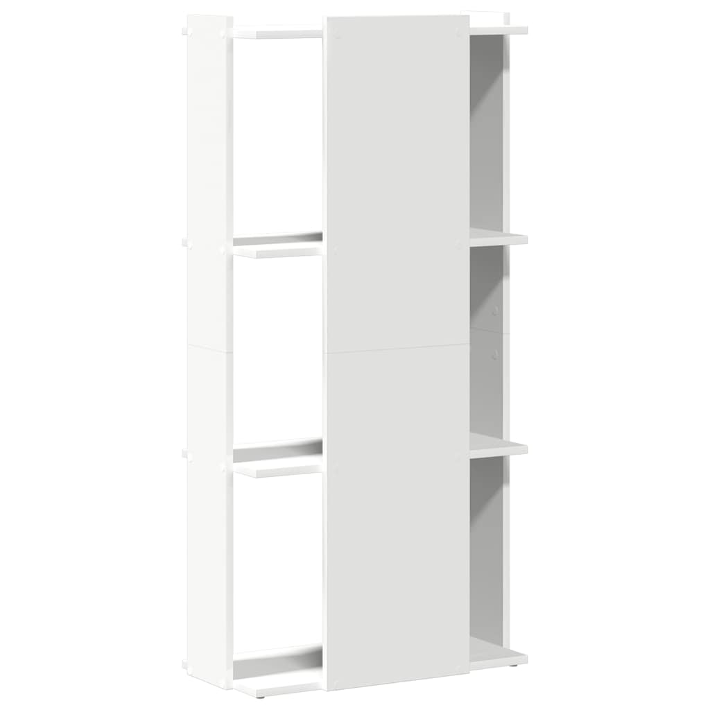 Bibliothèque à 3 niveaux blanc 60x30x120 cm bois d'ingénierie - XIOS