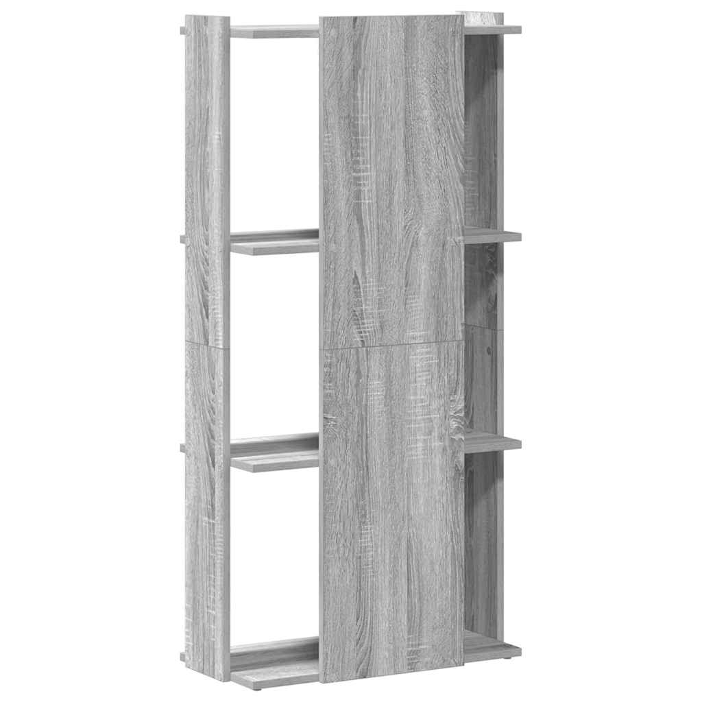Bibliothèque à 3 niveaux sonoma gris 60x30x120 cm - XIOS