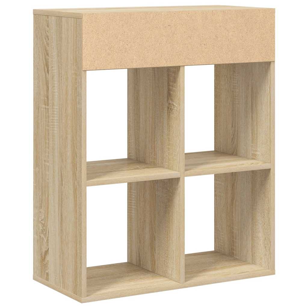 Bibliothèque chêne sonoma 66x31x80 cm bois d'ingénierie - XIOS