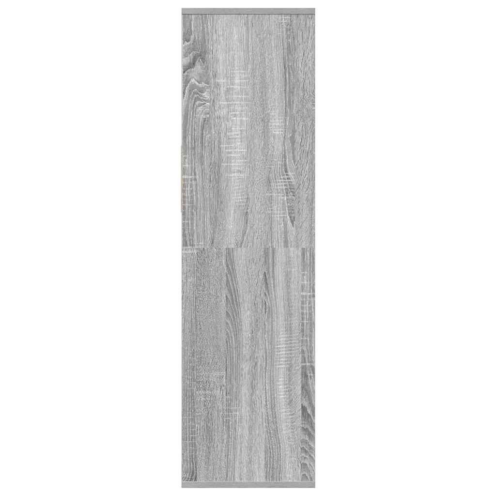 Bibliothèque sonoma gris 34x31x112 cm bois d'ingénierie - XIOS