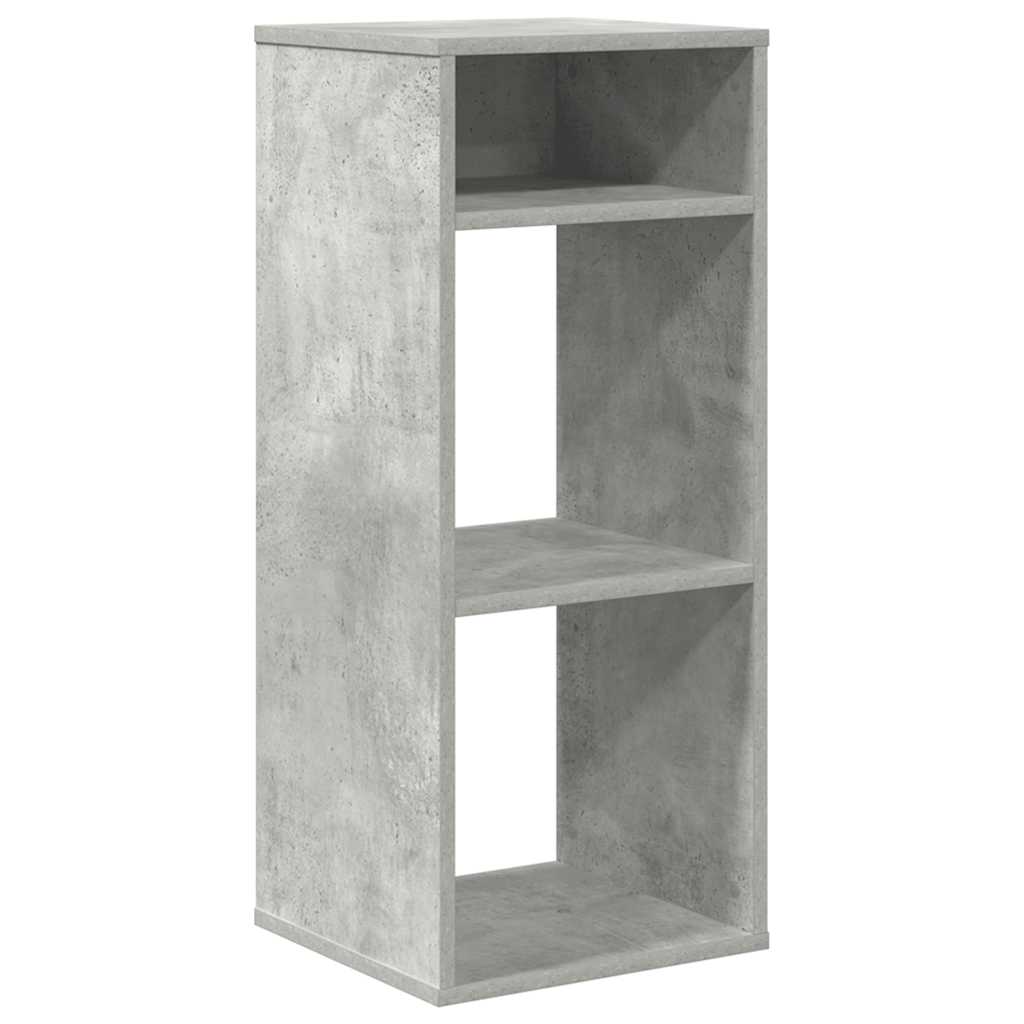 Bibliothèque gris béton 34x31x80 cm bois d’ingénierie - XIOS