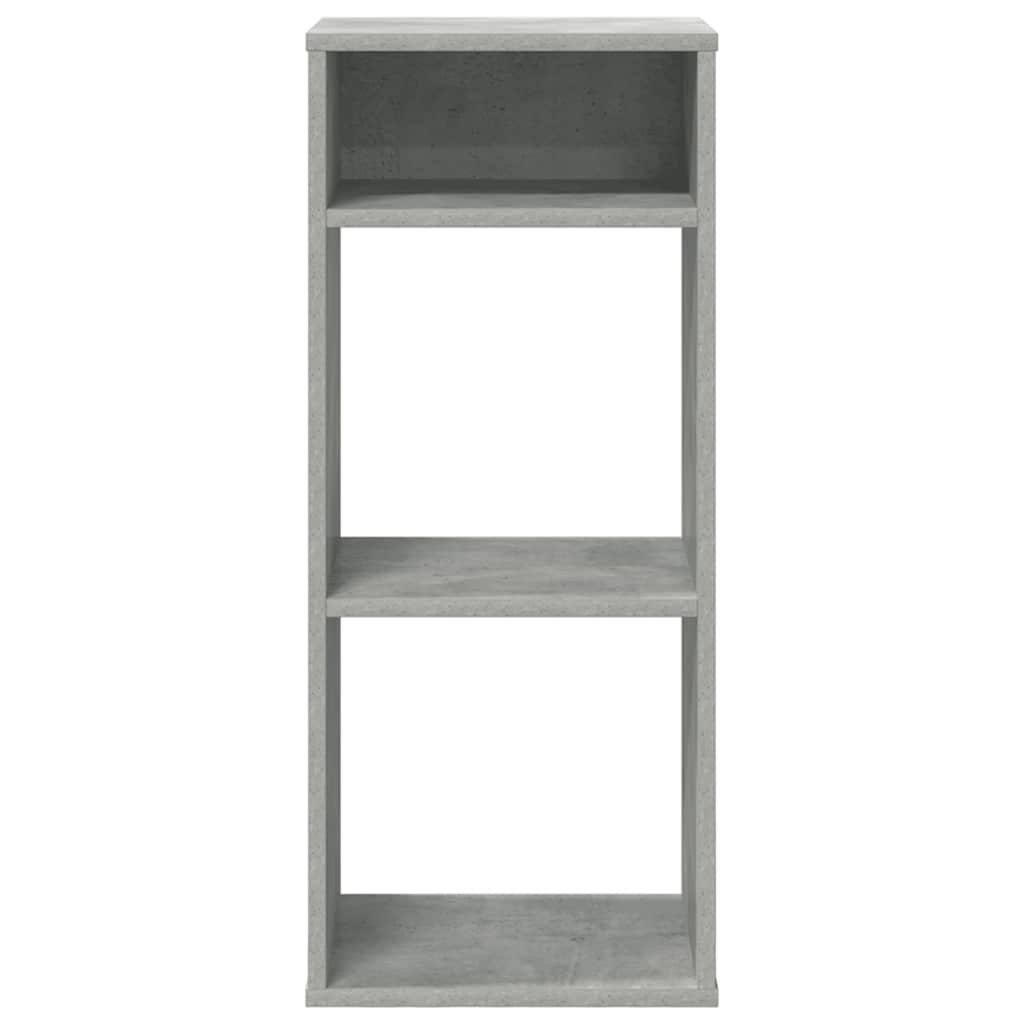 Bibliothèque gris béton 34x31x80 cm bois d’ingénierie - XIOS
