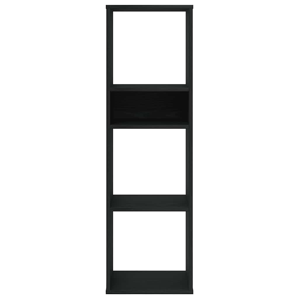 Bibliothèque noir 34x31x112 cm bois d'ingénierie - XIOS