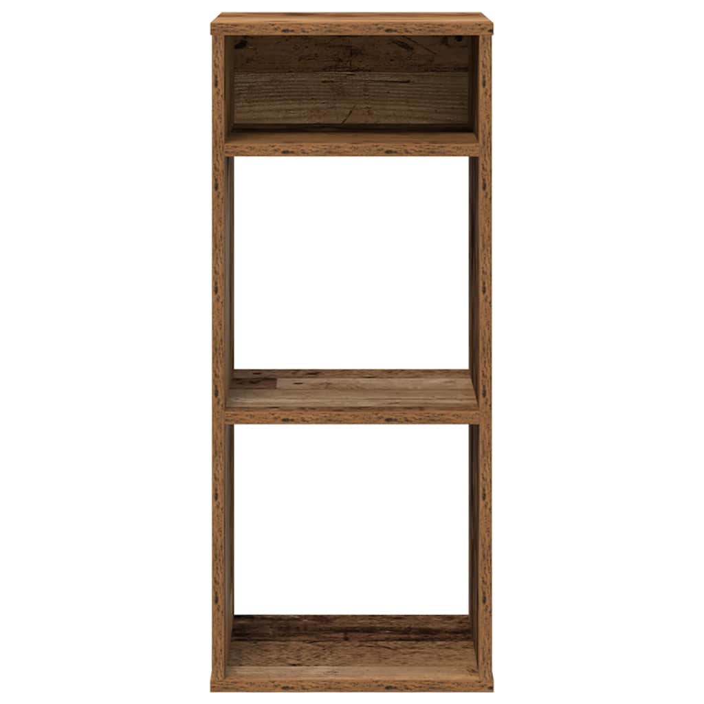 Bibliothèque vieux bois 34x31x80 cm bois d'ingénierie - XIOS