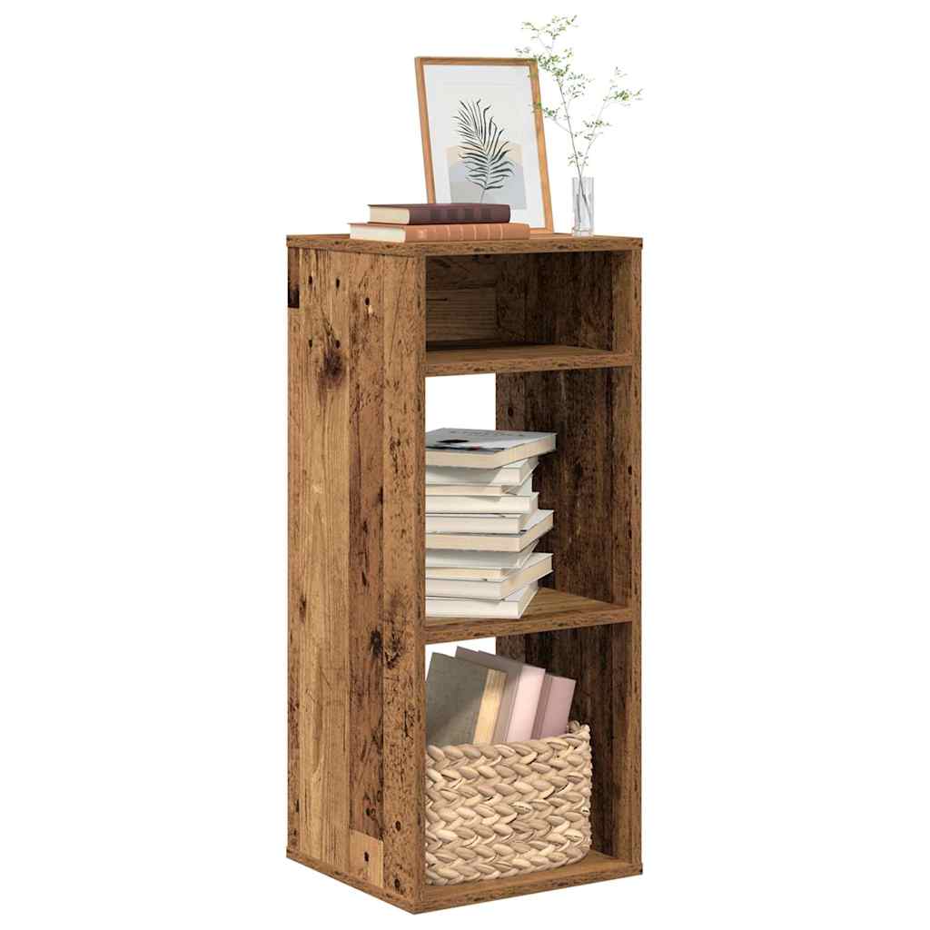 Bibliothèque vieux bois 34x31x80 cm bois d'ingénierie - XIOS