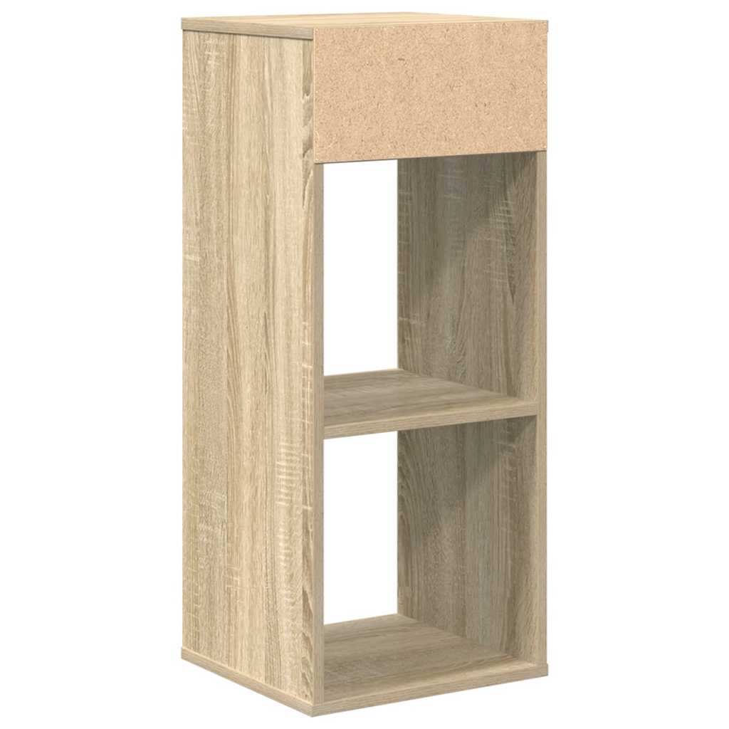 Bibliothèque chêne sonoma 34x31x80 cm bois d'ingénierie - XIOS