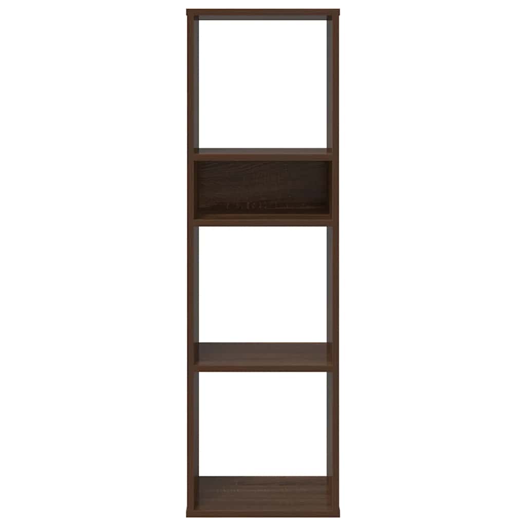 Bibliothèque chêne marron 34x31x112 cm bois d'ingénierie - XIOS