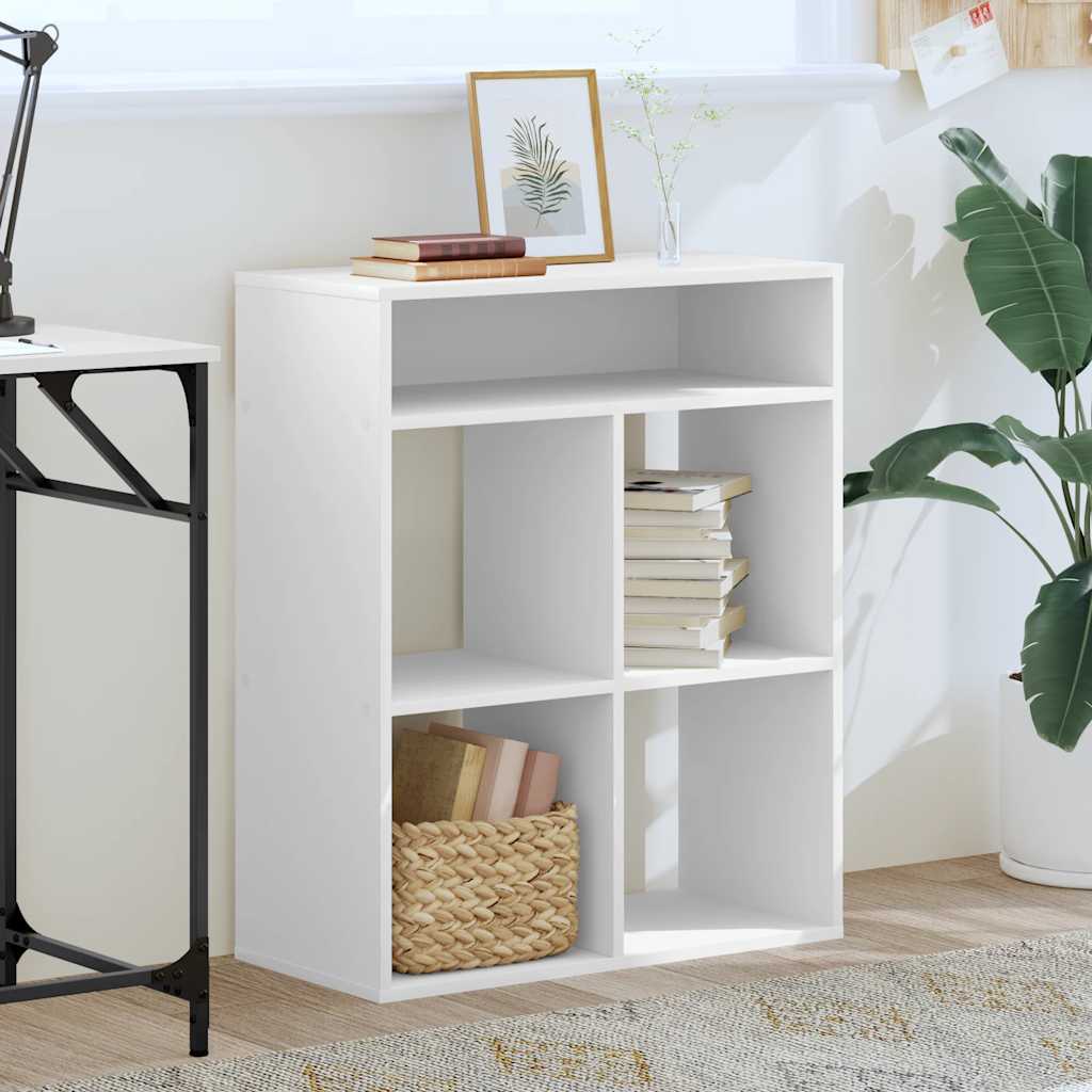Bibliothèque blanc 66x31x80 cm bois d'ingénierie - XIOS